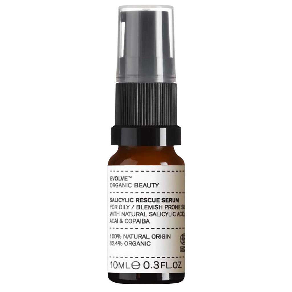 Evolve Organic Beauty Salicylic Rescue Seerumi epäpuhtaalle iholle 10ml Matkakoko