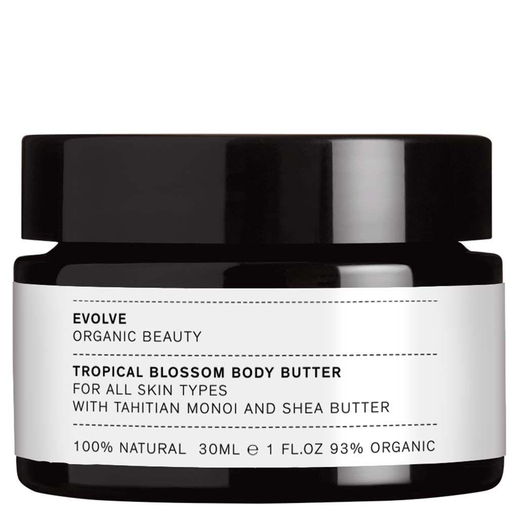 Evolve Organic Beauty Tropical Blossom Body Butter Vartalovoi 30ml Matkakoko