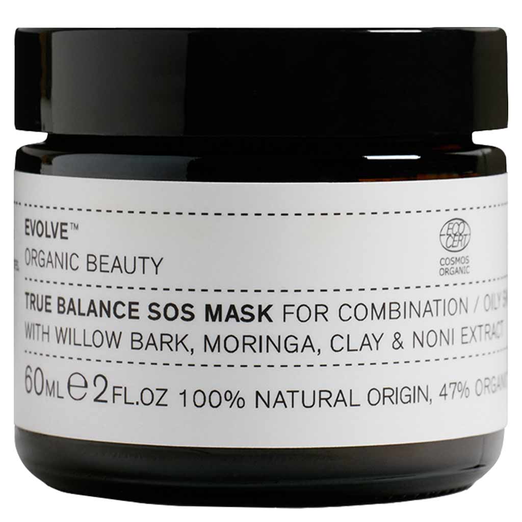 Evolve Organic Beauty True Balance SOS Mask Tasapainottava Kasvonaamio 60ml