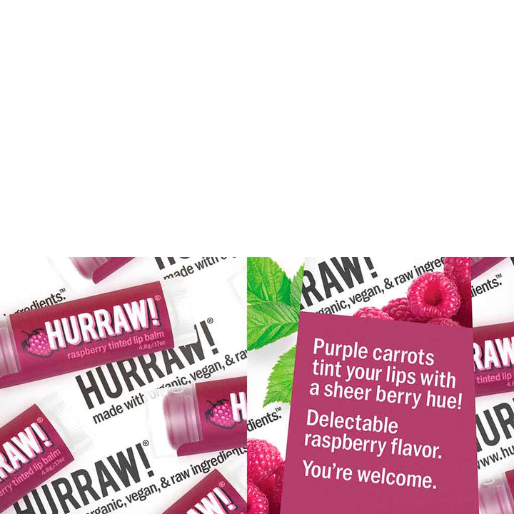 HURRAW! Vadelma Sävyttävä Huulivoide