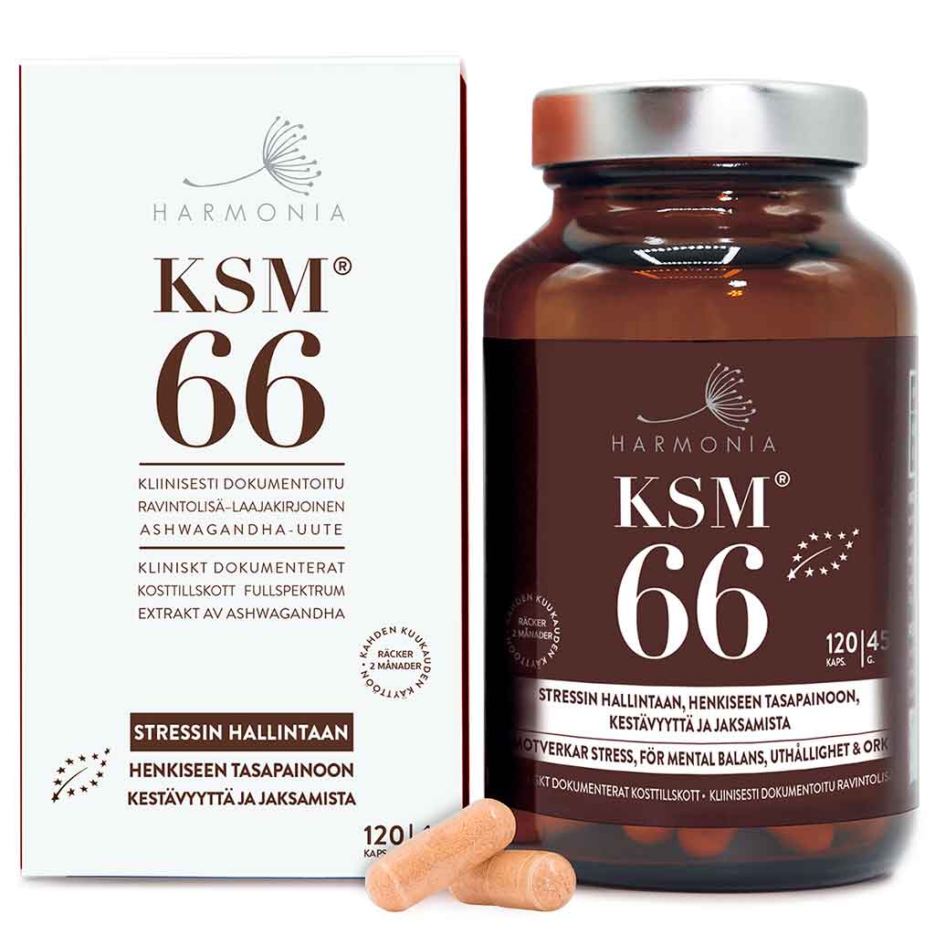 Harmonia KSM66® -ashwagandhakapselit 120kpl