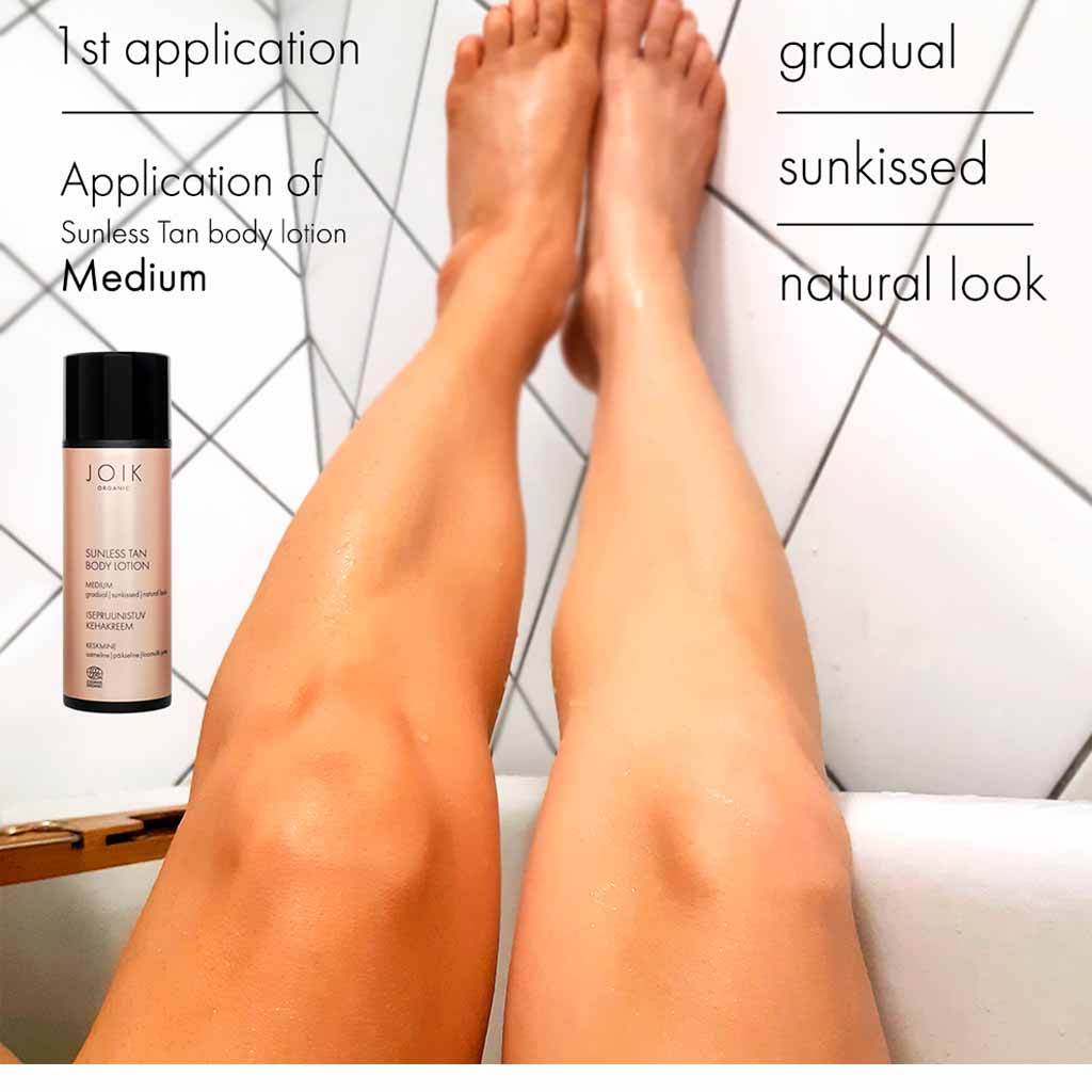JOIK Organic Sunless Tan Body Lotion Itseruskettava voide 150ml Medium