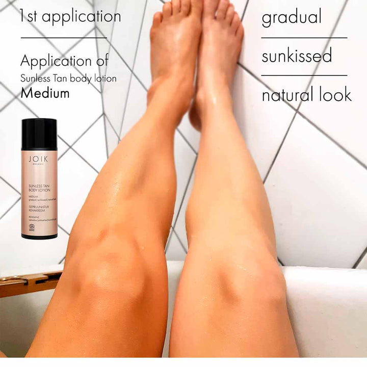 JOIK Organic Sunless Tan Body Lotion Itseruskettava voide 150ml Medium