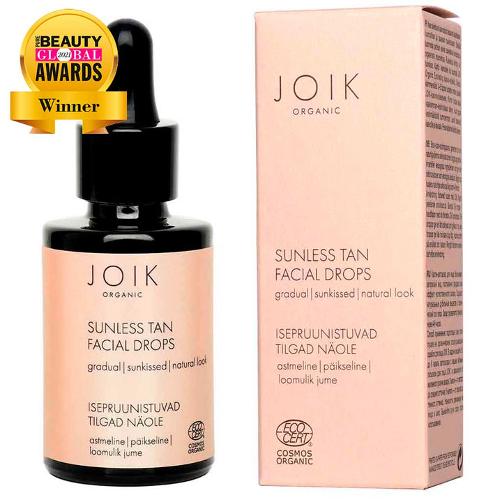Outlet JOIK Organic Sunless Tan Facial Drops itseruskettavat kasvotipat 30ml