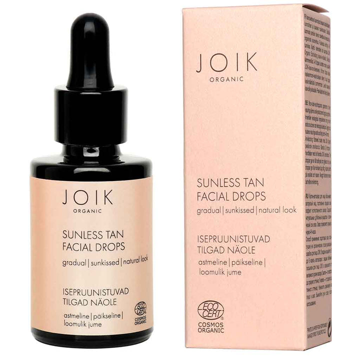 Outlet JOIK Organic Sunless Tan Facial Drops itseruskettavat kasvotipat 30ml