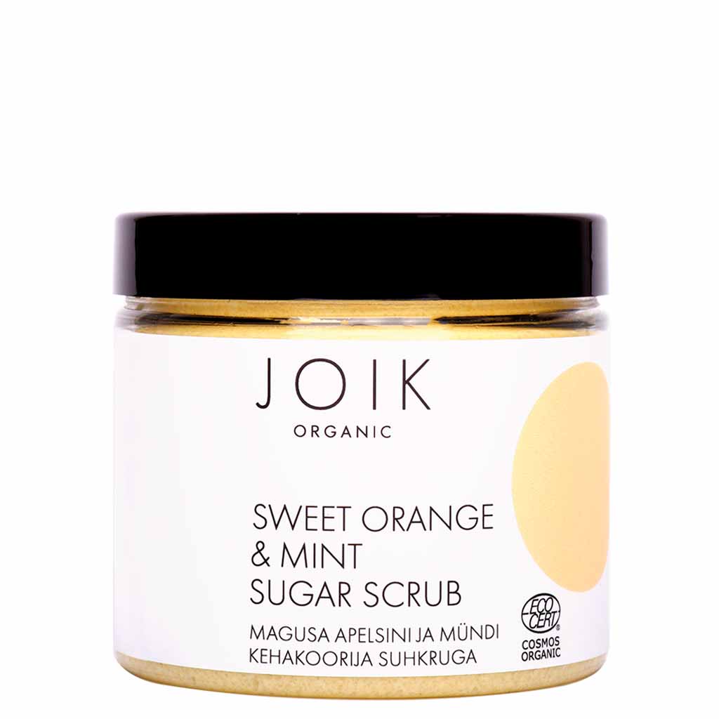 JOIK Organic Sweet Orange & Mint Sugar Scrub Vartalokuorinta 210g