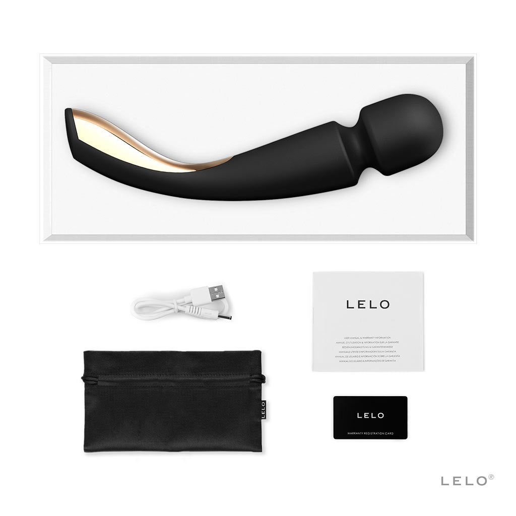 Lelo Smart Wand 2 Massager Hieromalaite Koko Keholle Mattamusta