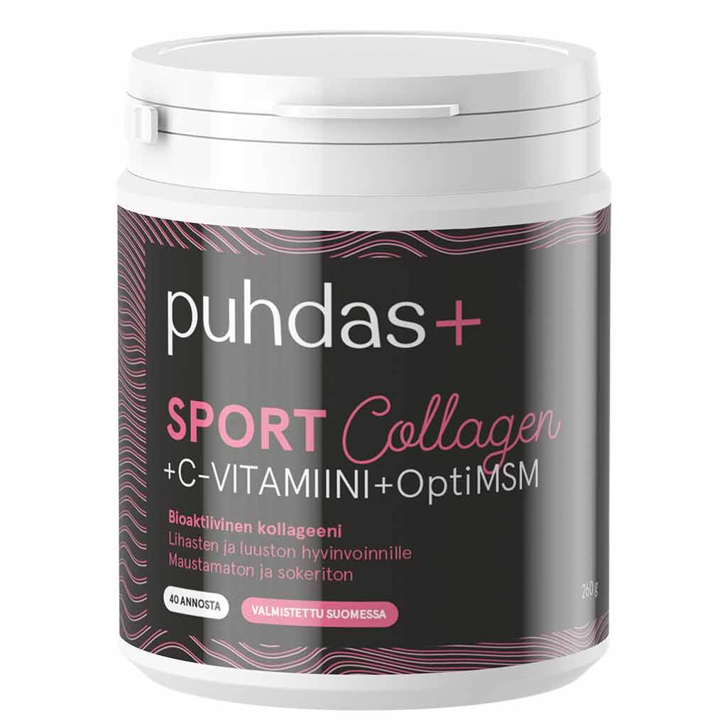 Puhdas+ Sport Collagen & C-vit & OptiMSM 260g