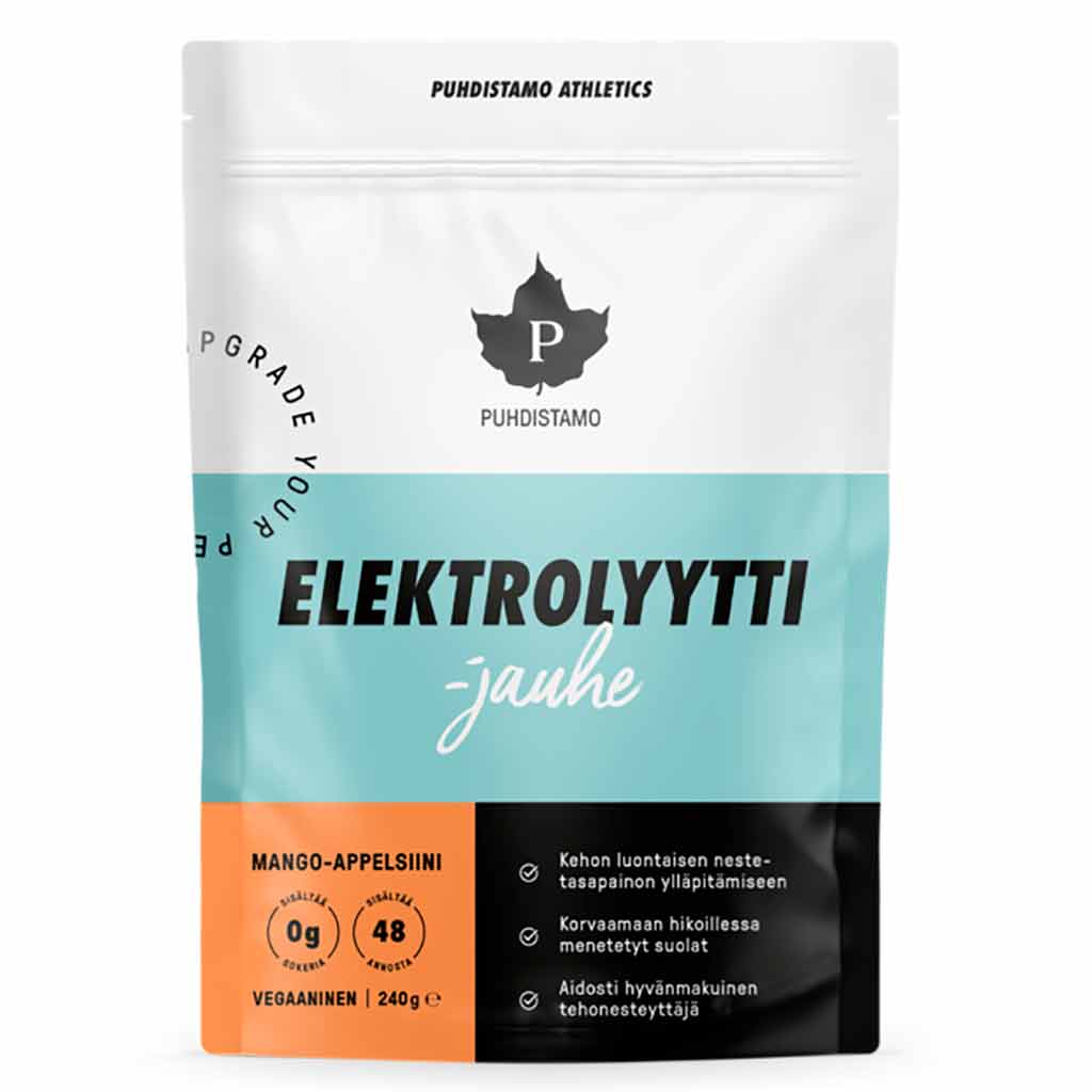 Puhdistamo Elektrolyyttijauhe Mango-Appelsiini 240g