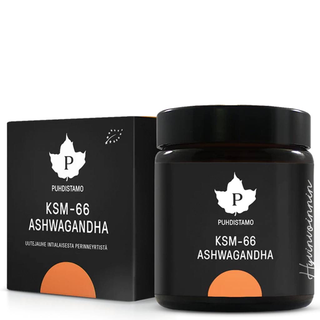 Puhdistamo Ashwagandha-uutejauhe 50g