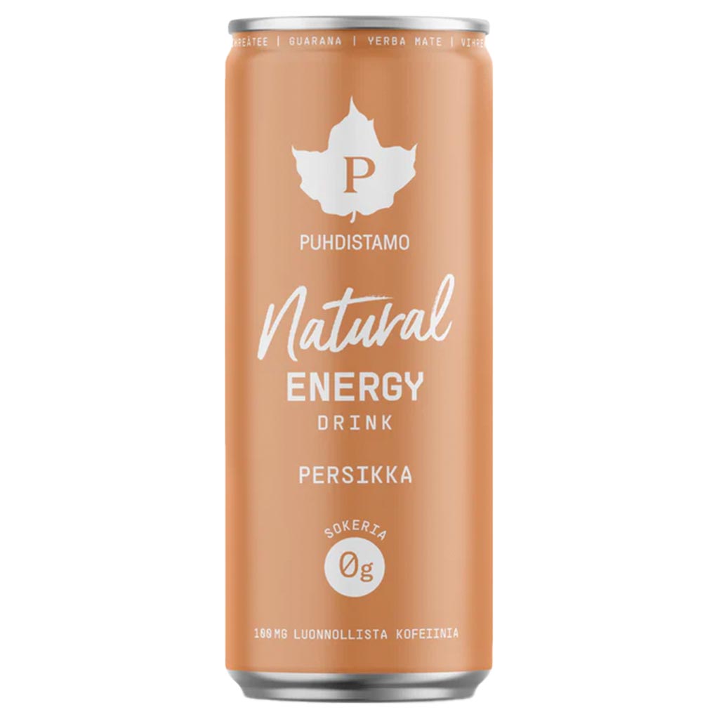 Puhdistamo Natural Energy Drink - Persikka 330ml
