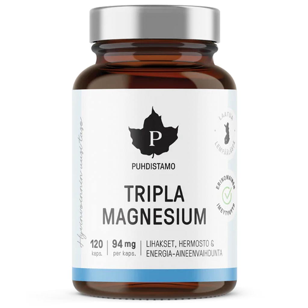 Puhdistamo Tripla Magnesium, 120 kapselia
