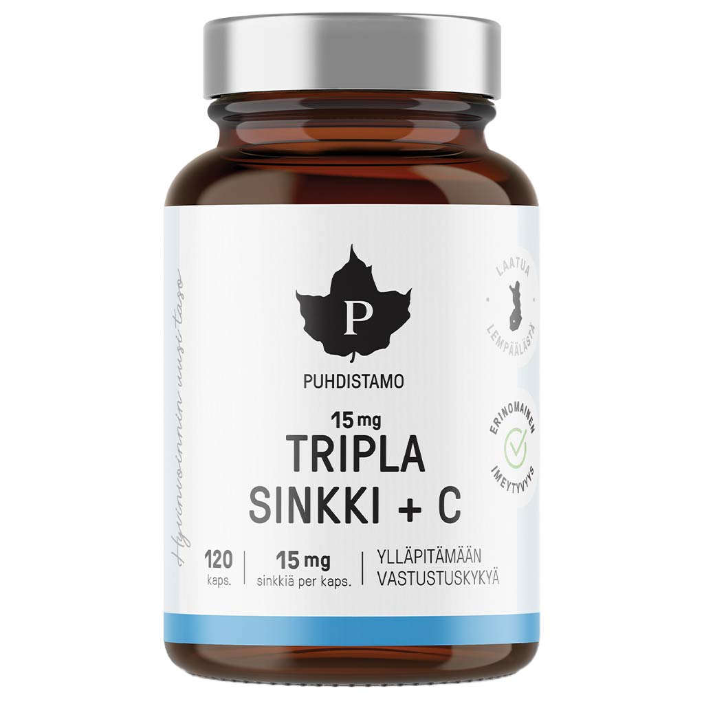 Puhdistamo Tripla Sinkki 15mg 120 kaps