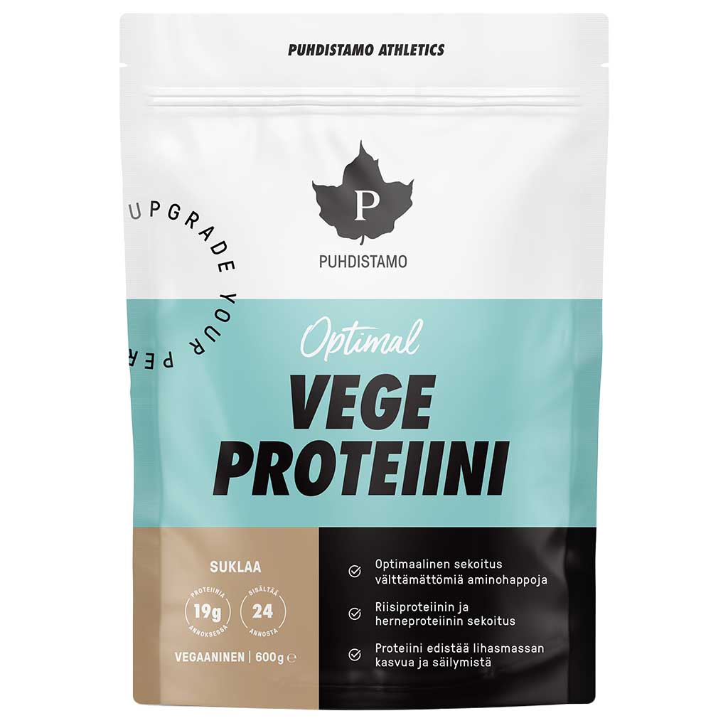 Puhdistamo Athletics Vegeproteiini, Suklaa 600g