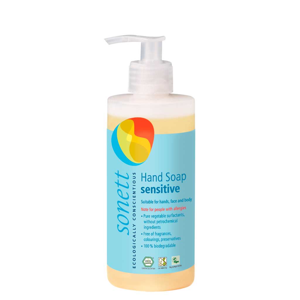 Sonett Käsienpesuneste Sensitive Hajusteeton 300ml