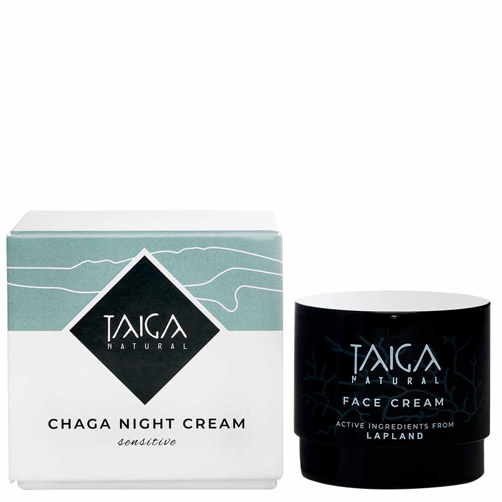 Taiga Cosmetics Chaga Night Cream Pakuri-Yövoide Herkälle Iholle