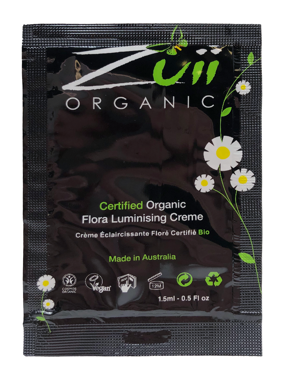 Zuii Organic Flora Luminising Créme Hohdevoide Saturn Näytekoko